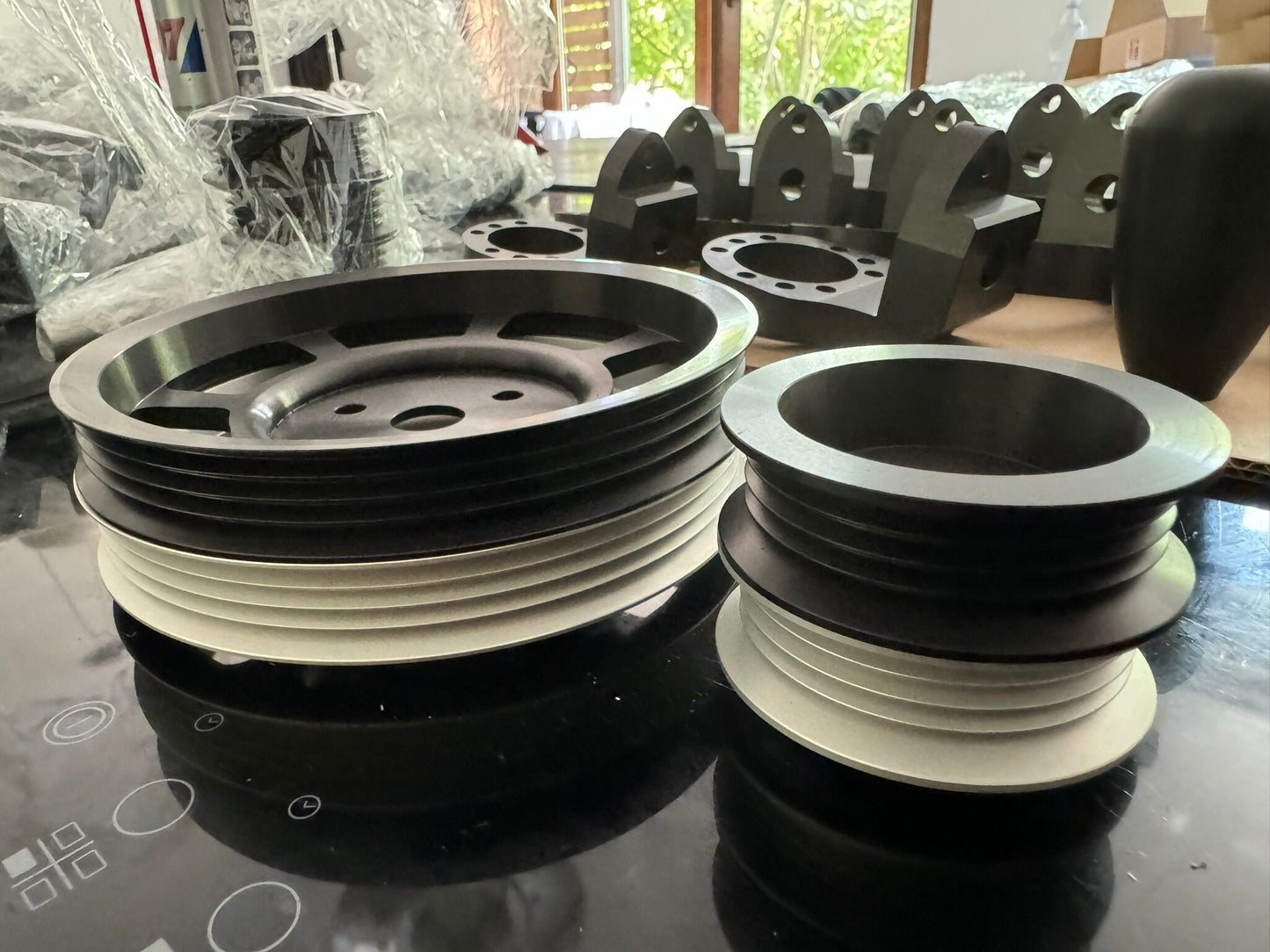 Billet CNC Water Pump And Alternator Pulley For Mazda MX-5 Miata NB / NBFL