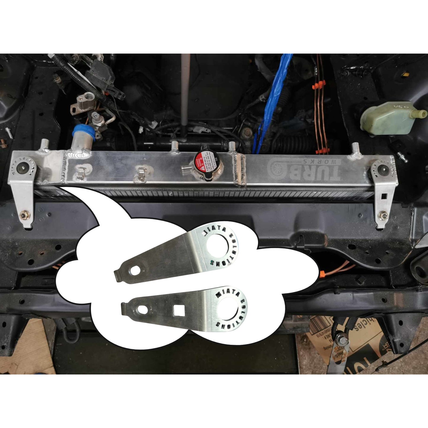 Upper radiator Brackets for Mazda mx5 miata nb/nbfl