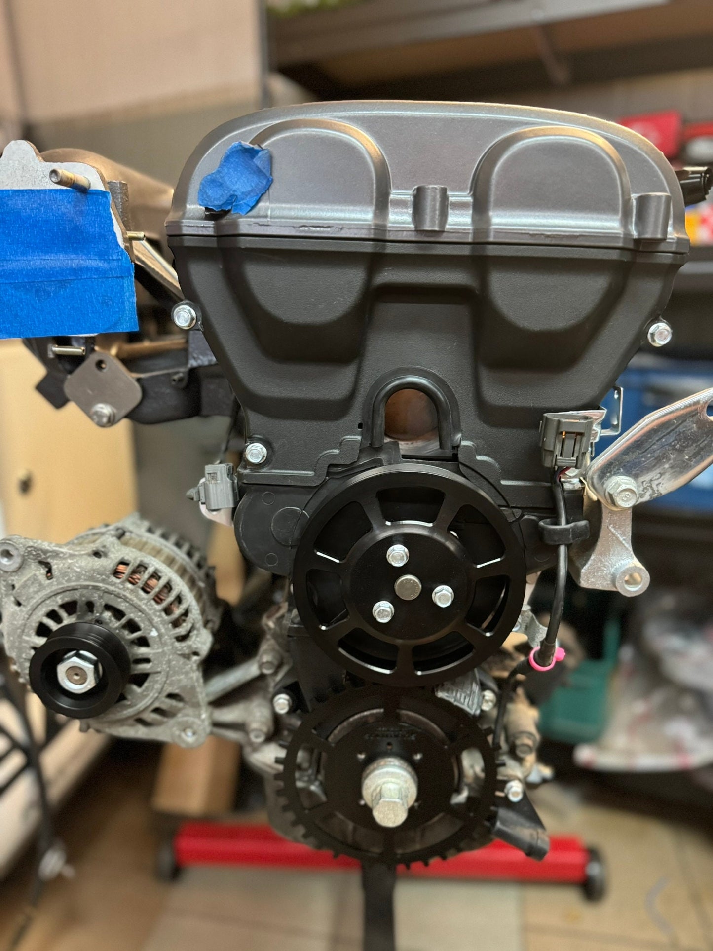 Billet CNC Water Pump And Alternator Pulley For Mazda MX-5 Miata NA with v-style belt