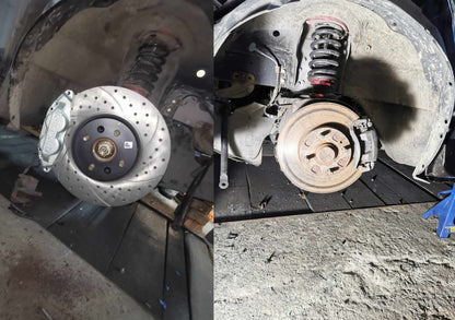 Big brake Adapter kit 4 piston callipers 300 mm discs for mazda mx5 na nb nbfl