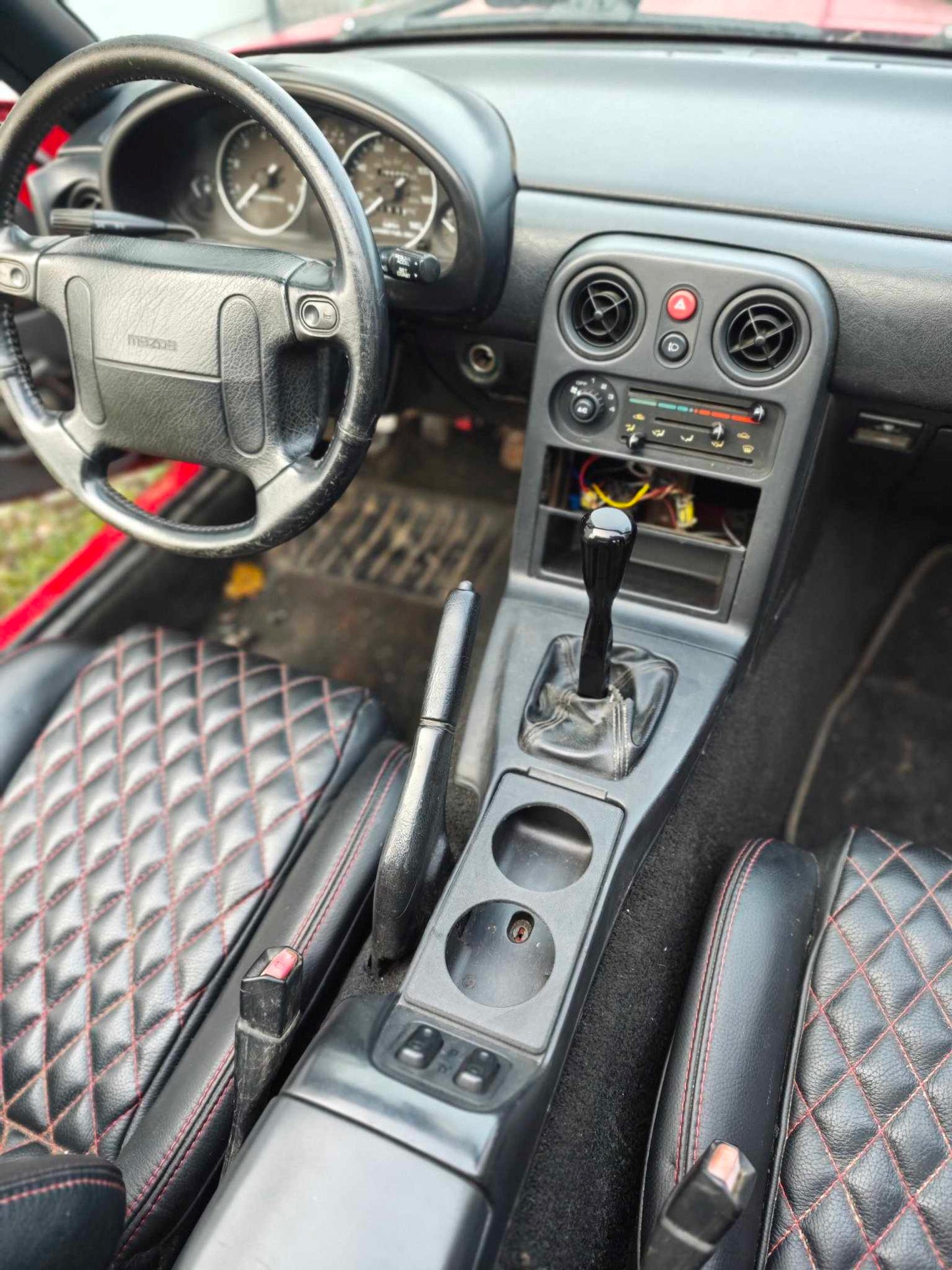 Billet cnc aluminum short shifter kit for Mazda mx5 miata na nb 5/6 speed