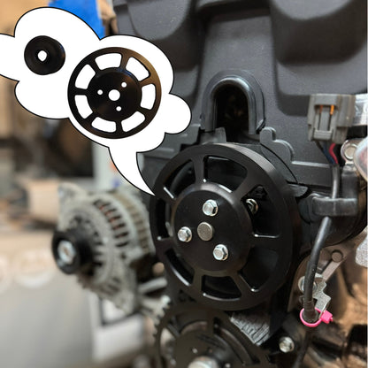 Billet CNC Water Pump And Alternator Pulley For Mazda MX-5 Miata NA with v-style belt