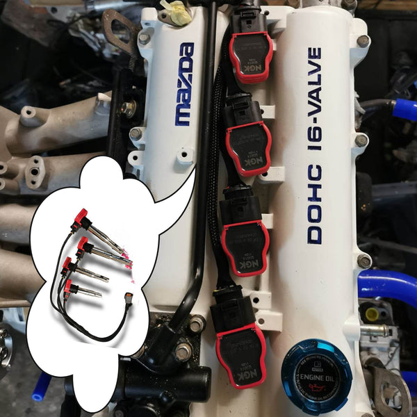 R8 coils cop conversion kit plug and play Mazda mx 5 miata nb/nbfl ...