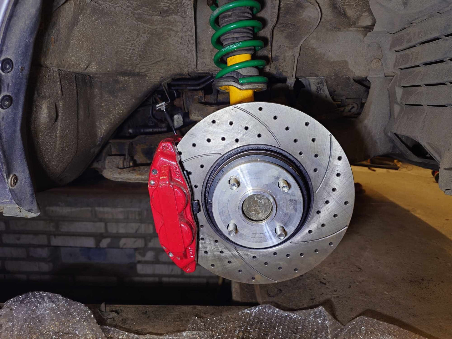 Big brake Adapter kit 4 piston callipers 300 mm discs for mazda mx5 na nb nbfl