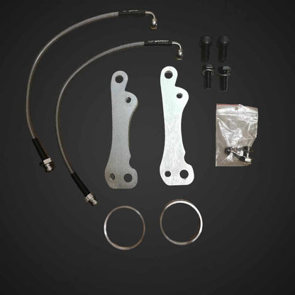 Big brake Adapter kit 4 piston callipers 300 mm discs for mazda mx5 na nb nbfl