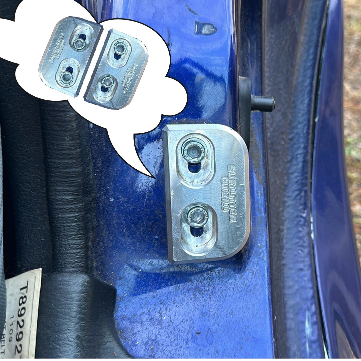 Aluminum doorbushings for Mazda mx-5 miata fits all miata generations