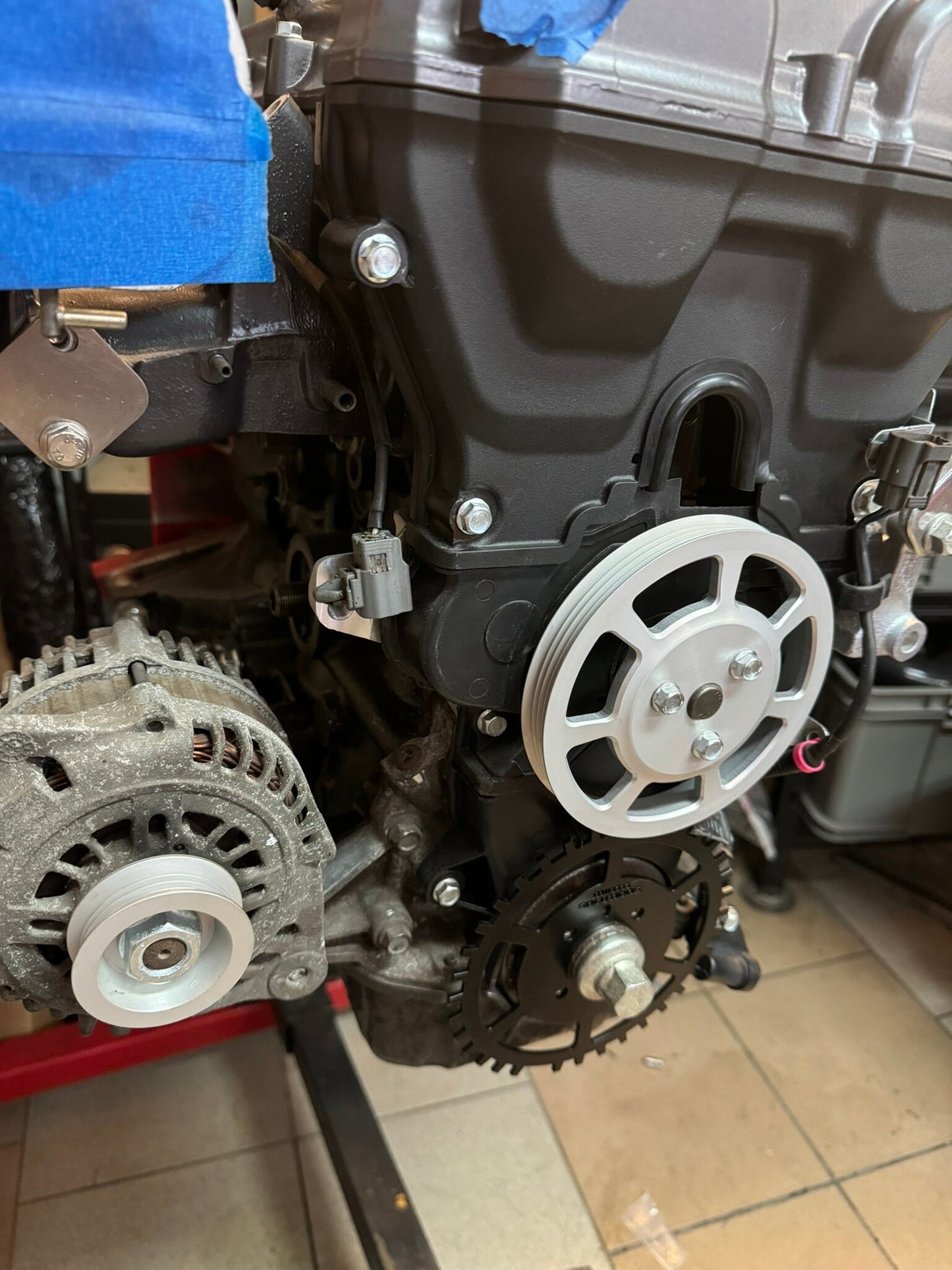 Billet CNC Water Pump And Alternator Pulley For Mazda MX-5 Miata NB / NBFL